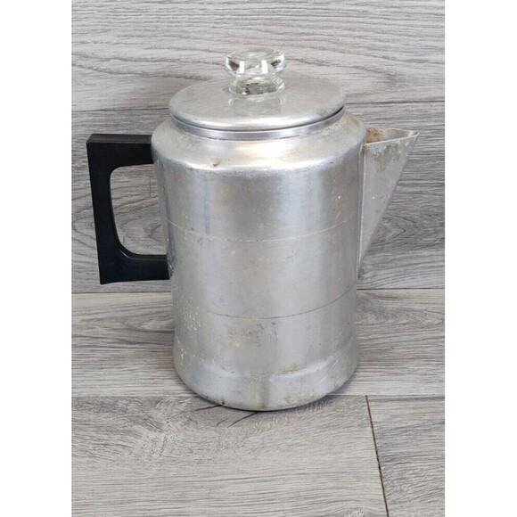 Vtg  Comet The Popular Aluminum 5 - 9 Cup Percolator Stovetop Coffee Maker - Picture 4 of 11